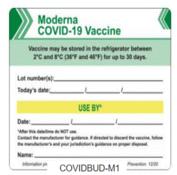 Vaccine Labels Products, Supplies and Equipment