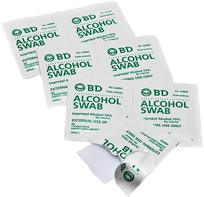 Alcohol Swabs Products, Supplies and Equipment