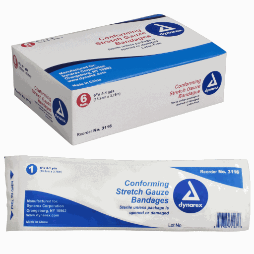 6" Gauze Bandage Rolls Products, Supplies and Equipment