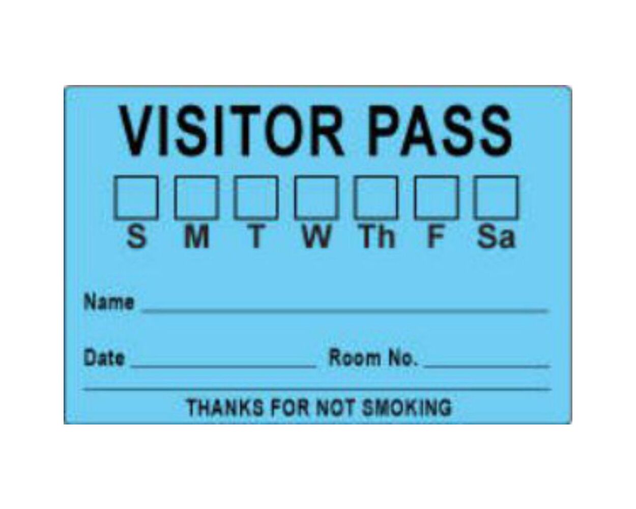 Visitor Pass Stickers Products, Supplies and Equipment