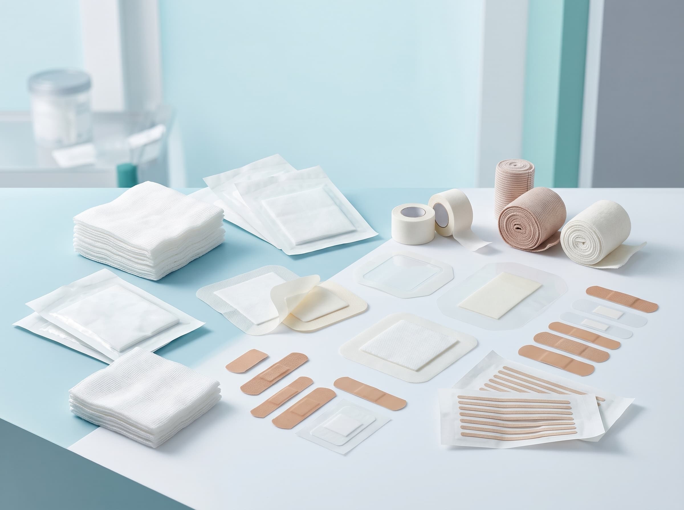 Wound care dressings and bandages