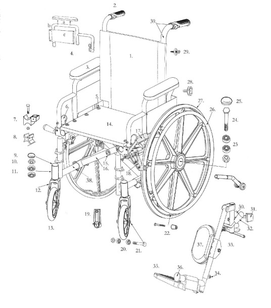 Rollator Parts Products, Supplies and Equipment