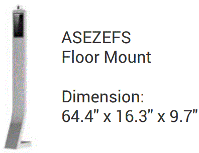 Amsino Amsafe TIC EZE Floor Mount Stand $605.06/Each MedPlus AMS ASEZEFS