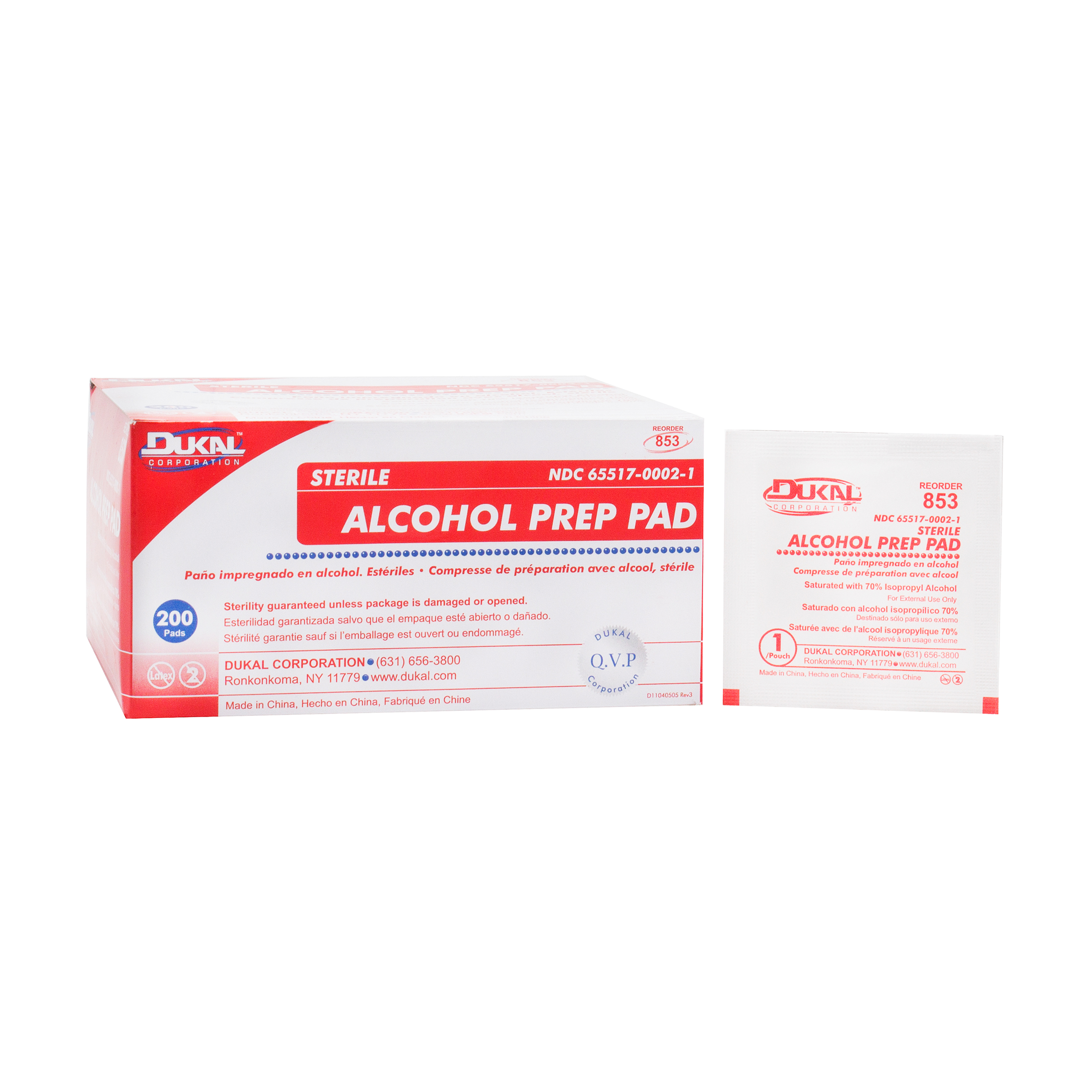 Alcohol Prep Pads Products, Supplies and Equipment