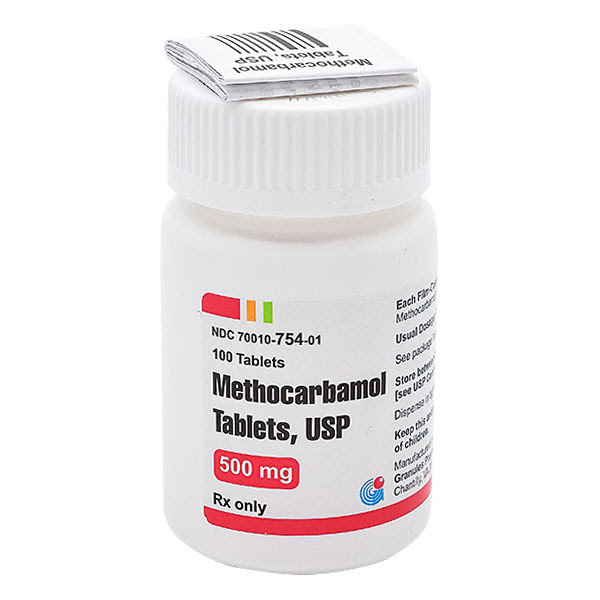GRANULES Methocarbamol 500MG Tab 100 $16.10/Vial of 100 Modern Medical Products 3003