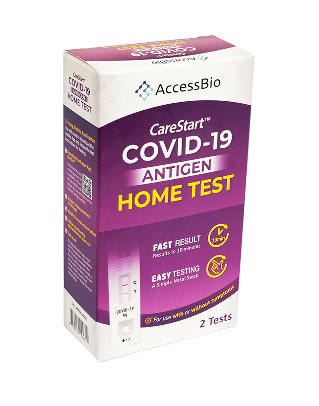 CareStart Carestart Covid-19 Rapid Antigen At-home Test, Box of 2 Tests, OTC $22.77/Box of 2 DocRx RCPM-00271