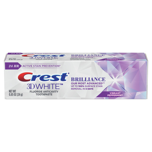 Crest 3D White Brilliance Toothpaste, Dentifrice, Peppermint, 0.85 oz $39.29/Case of 36 MedPlus PGD 3700092692
