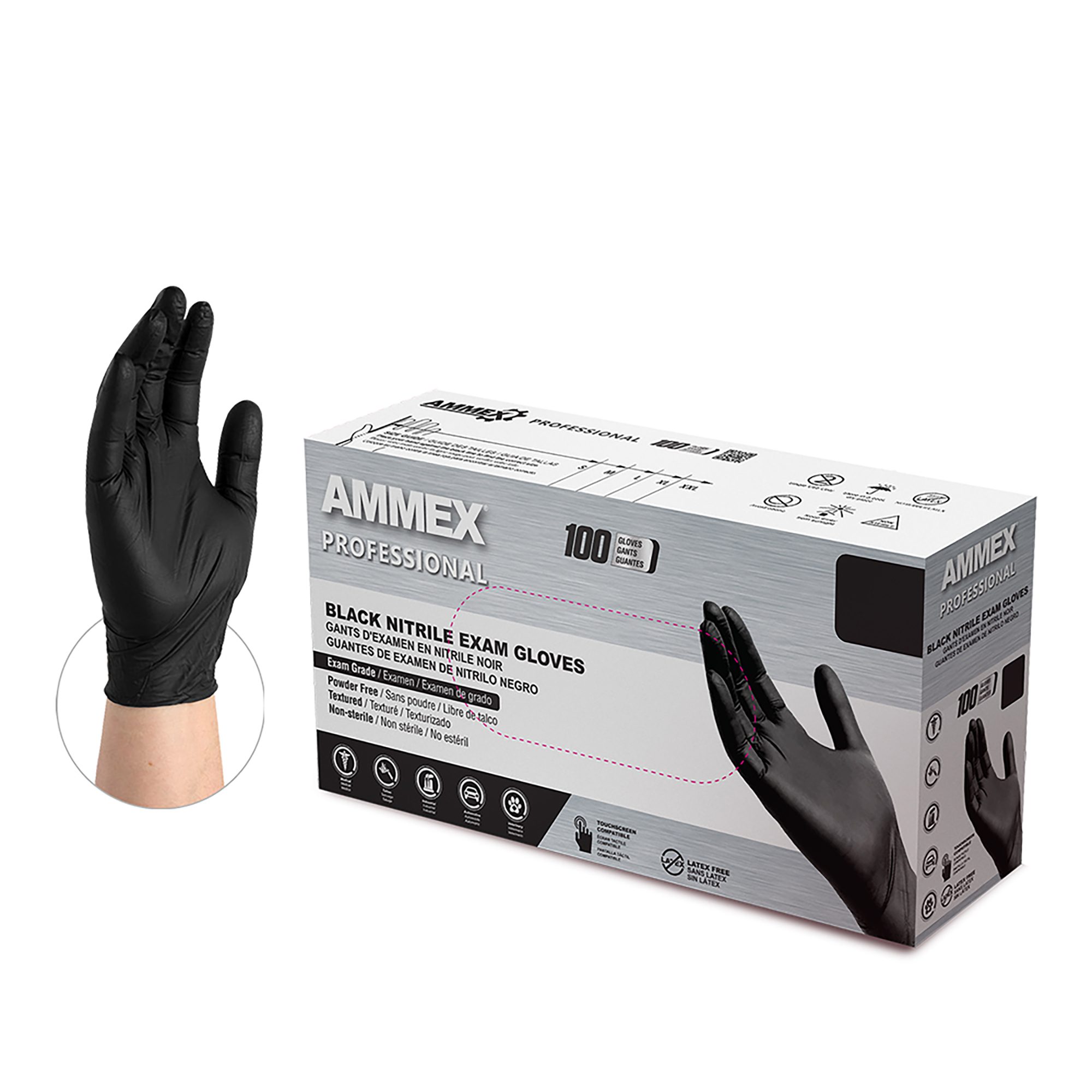 Black Nitrile Gloves, Powder Free Products, Supplies and Equipment