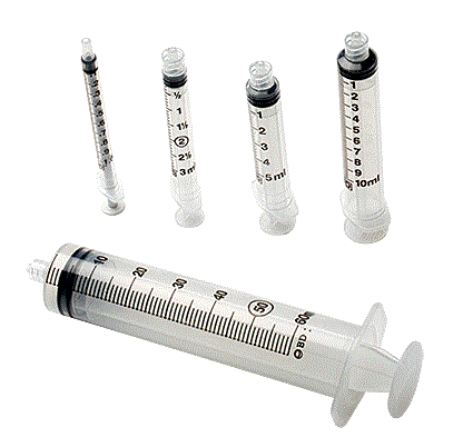 image of Syringe Only, Luer-Lok, 10cc, Case