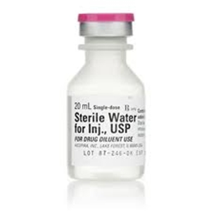 20ml injection sterile water hospira medical