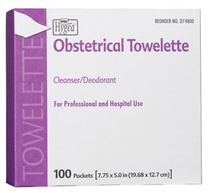 PDI Hygea Obstetrical Towelette, 7.75 x 5 $8.00/Box of 100 MedChain Supply D74800