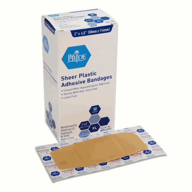 2" x 4.5" Adhesive Bandages Products, Supplies and Equipment