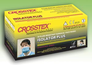 Crosstex International Respirator, Isolator Plus N95 Blue/White Stripes $357.14/Case of 168 MedPlus GPRN95