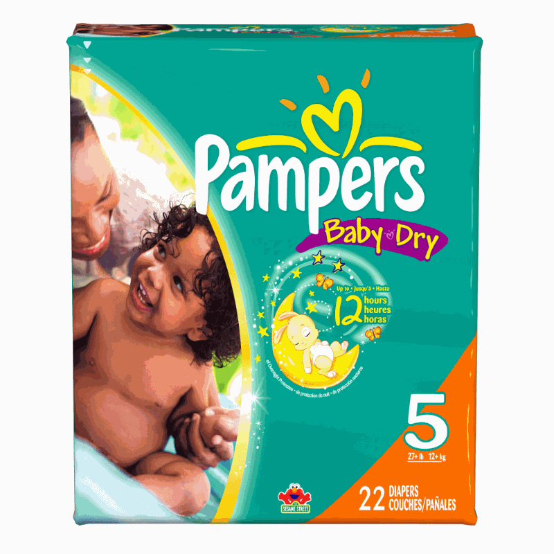 Psychologisch vlam Extractie Pampers Baby-Dry Pampers Diapers, Size 5 $37.88/Case of 88PRG45219