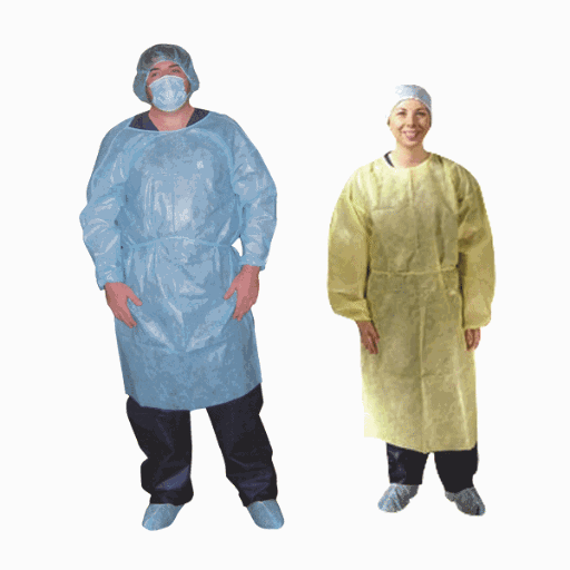 Dukal Isolation Gowns, Non-Sterile, Yellow $60.00/Case of 50 Dukal 301