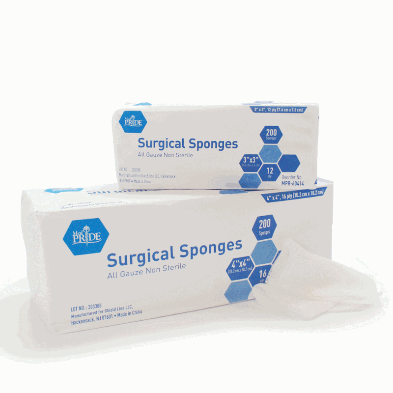 4" x 4" Sponges Products, Supplies and Equipment