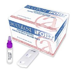 image of iFOBT Single Sample Test - 25 Test Kit, Mailers and Collection Tubes (Buy 2, Get 1 Free)