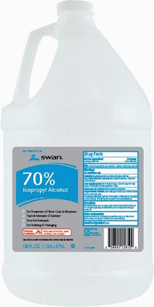 Swan® Isopropyl Alcohol 70% Bottle 16 oz.