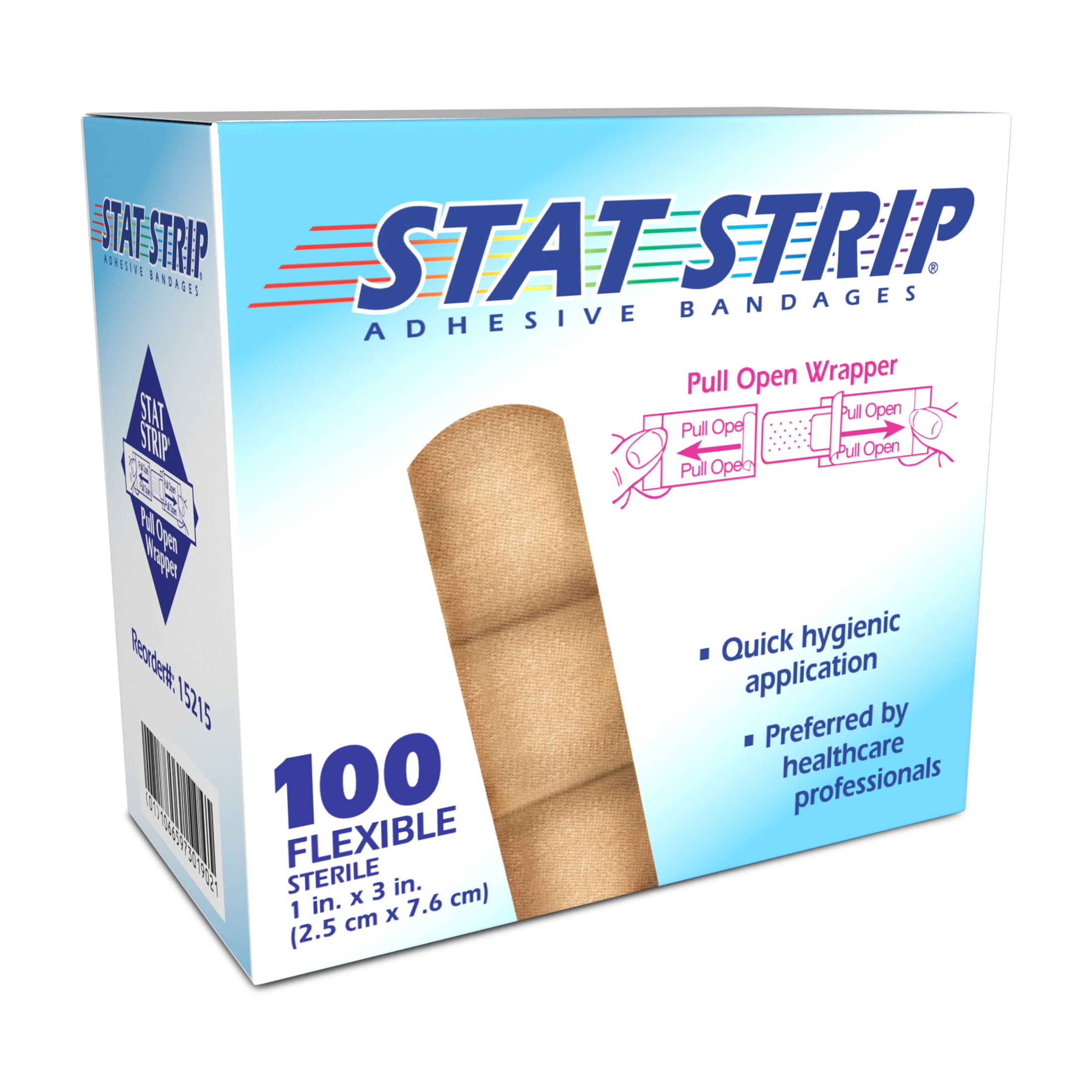 American White Cross Lightweight Flex Stat Strip Adhesive Bandages 1 x 3  $51.28/Case of 1200 Dukal 15215