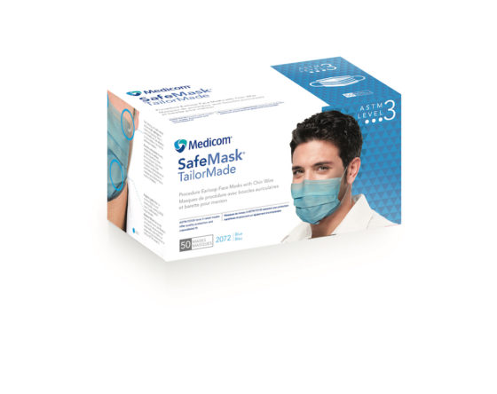 Medicom Earloop Mask, Nose Wire, Chin Wire, Level 3 $137.54/Case of 500 MedPlus 2072