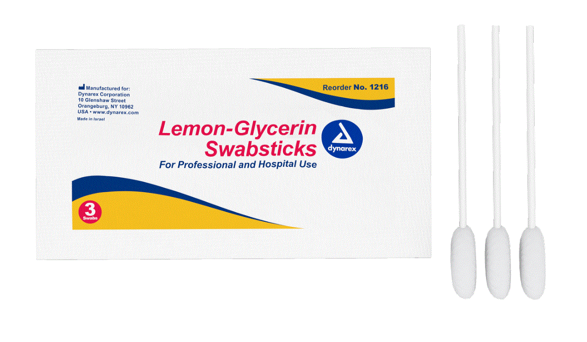 Lemon Glycerin Swabsticks Products, Supplies and Equipment