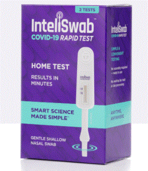 OraSure InteliSwab COVID-19 Rapid Swab Test Kit, OTC $539.00/Box of 48 MedPlus ORS 1001-0616