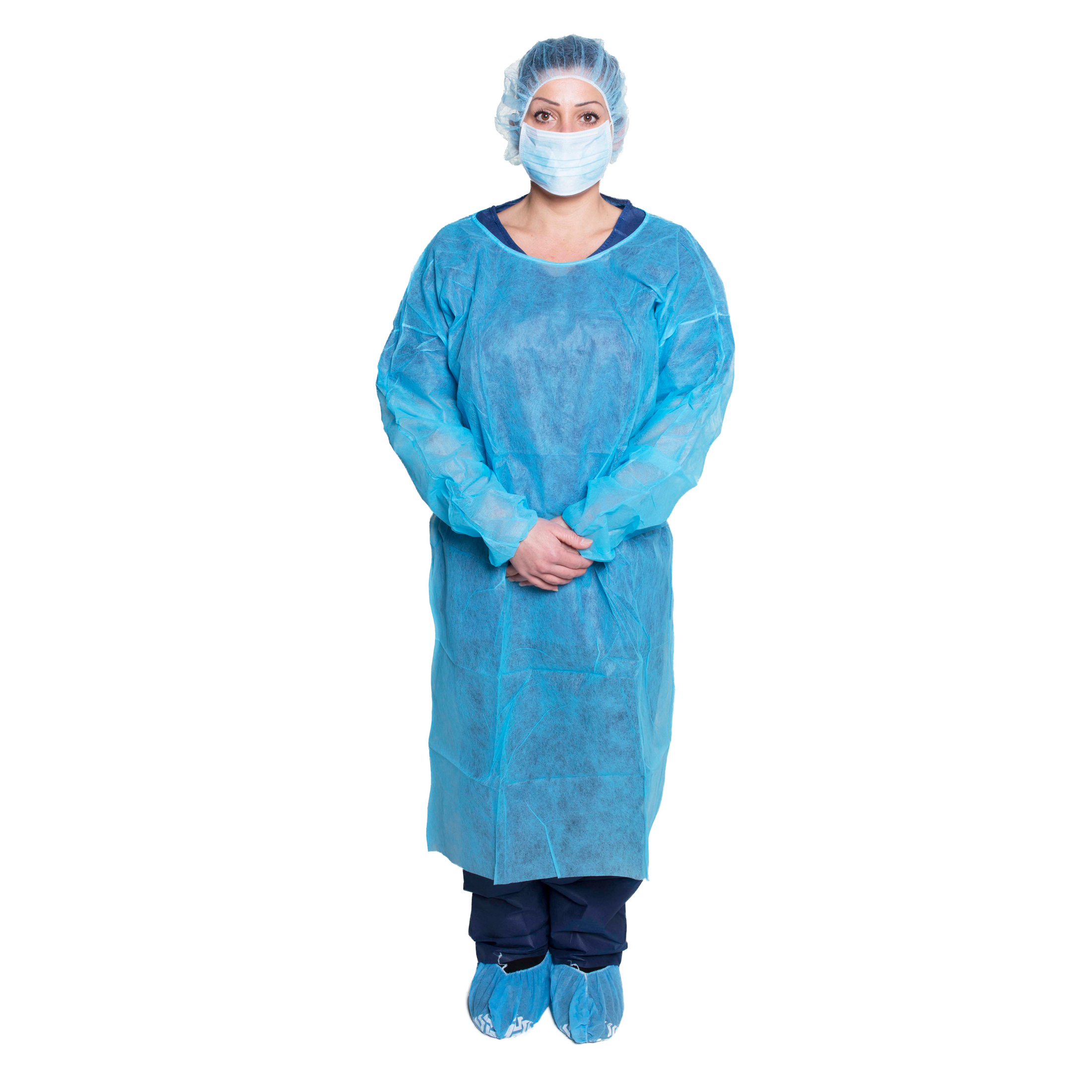 Dukal Isolation Gown, Blue, Case $65.92/Case of 50 MedPlus DUK 301BL