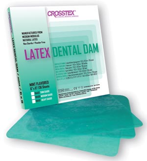 6" x 6" Dental Dams Products, Supplies and Equipment