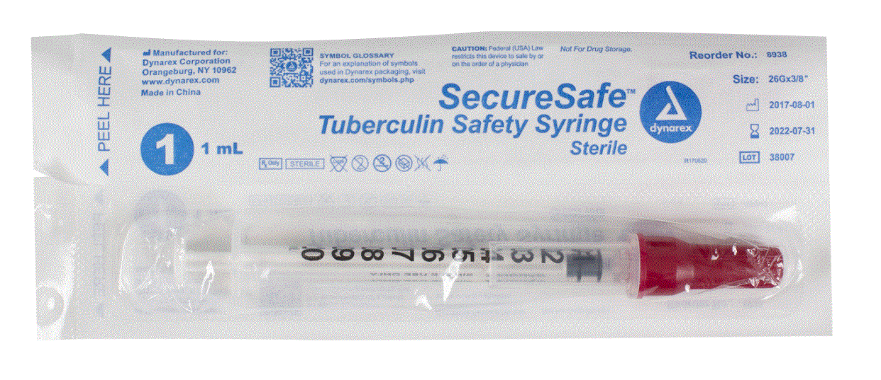 26g, 3/8 Tuberculin Needle - 1cc/1ml Syringe - Syringes with Needles -  Clinical Disposables