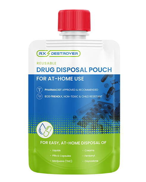 image of All-Purpose Drug Disposal 4 oz Pouch, At-home use