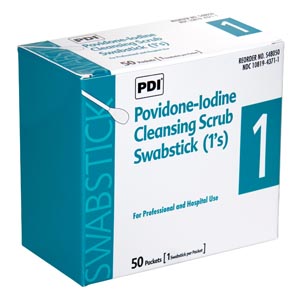 Povidone Iodine Swabsticks Products, Supplies and Equipment