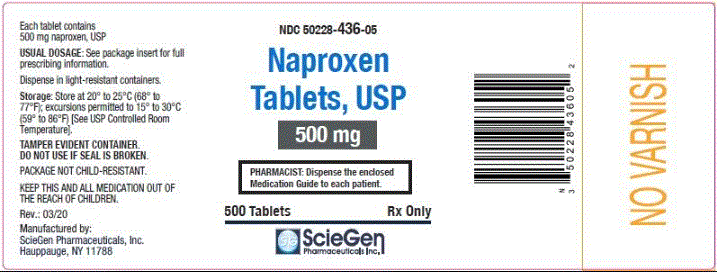 Sciegen Pharmaceuticals Naproxen 500mg Tab 500 $68.60/Bottle of 500 Modern Medical Products 2797