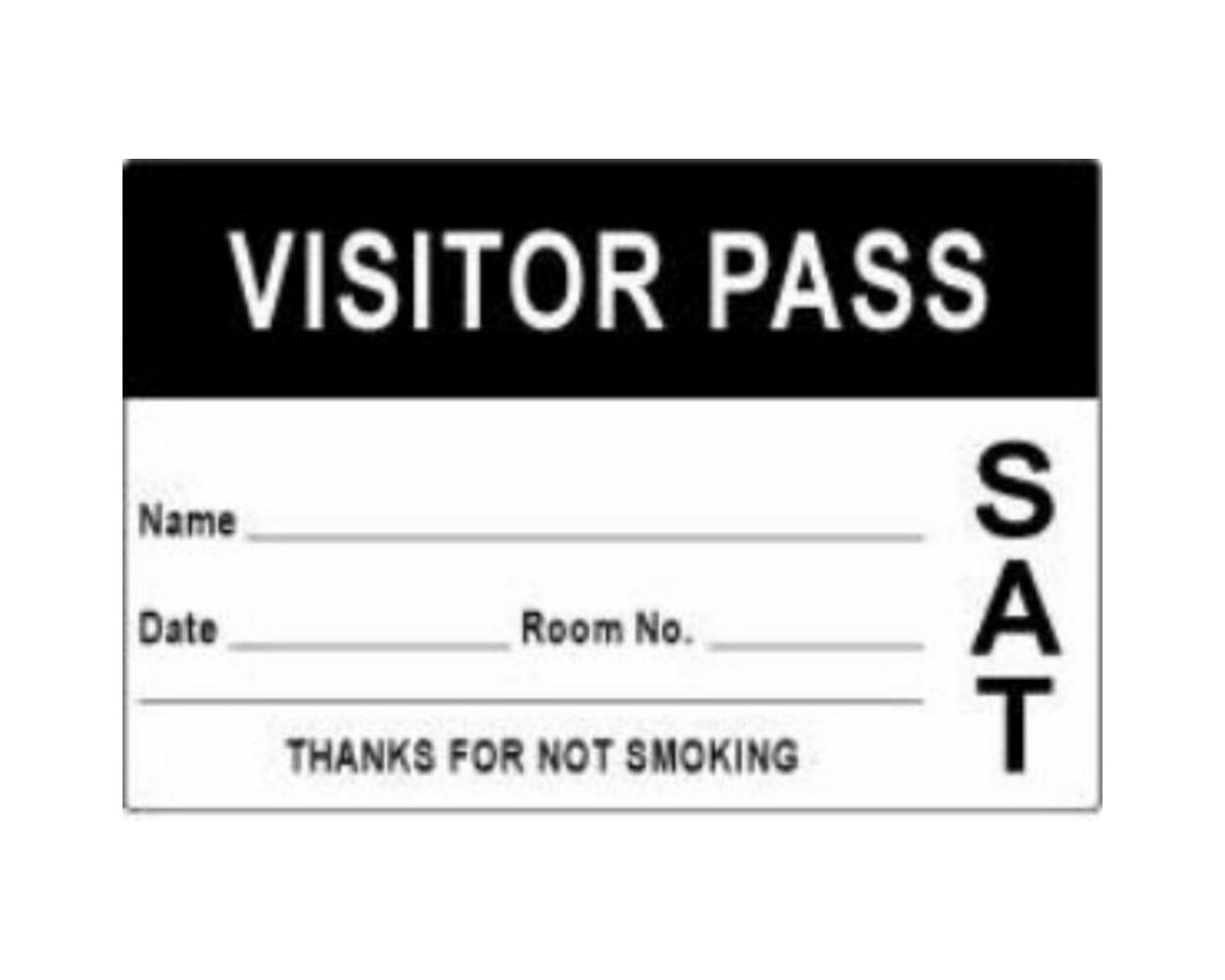 Visitor Pass Stickers Products, Supplies and Equipment